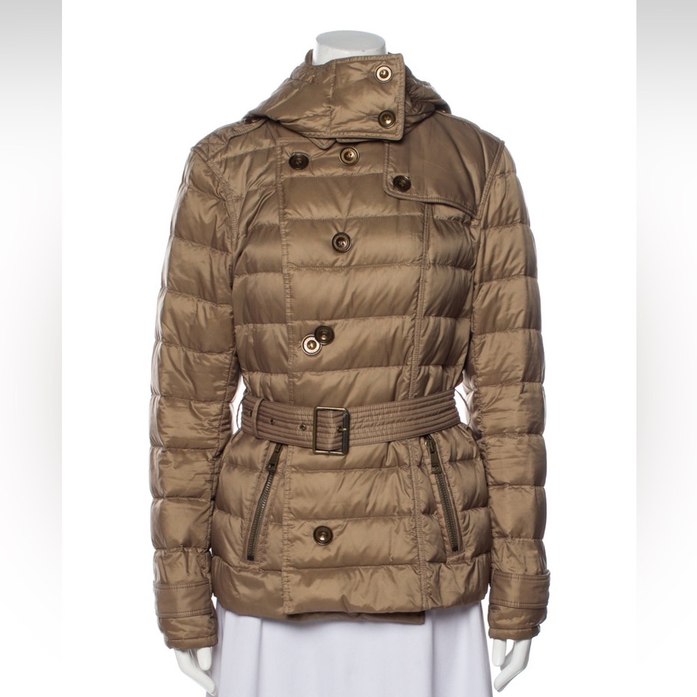 Burberry Brit Quilt Down
Jacket With Hood: Size L. Like NEW